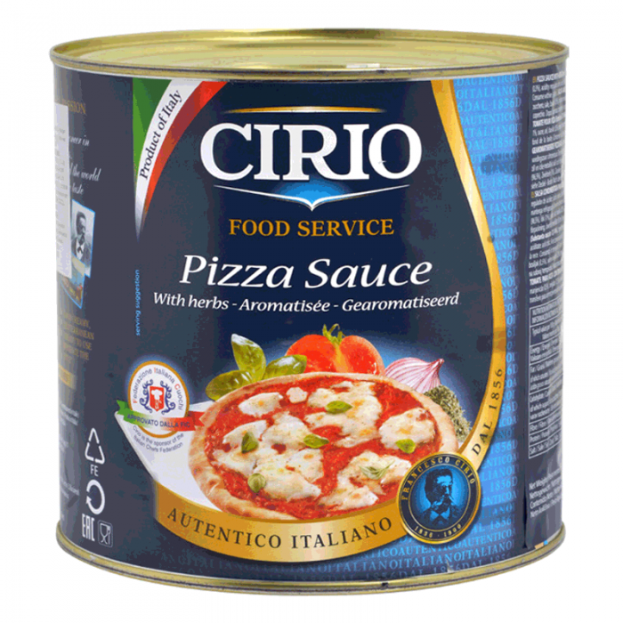 Cirio Fesleğenli Kekikli Pizza Sosu 3 kg Gurmenin Yeri