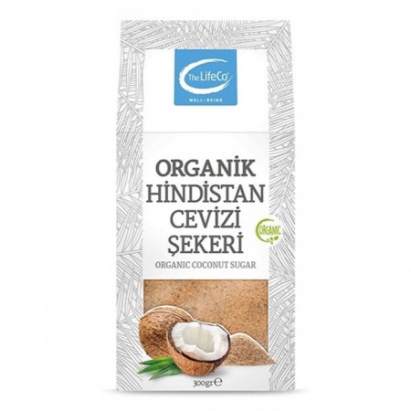The LifeCo Organik Hindistan Cevizi Şekeri - 300 gr