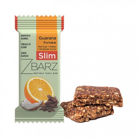 Zbarz Slim Guarana Portakal Bar - 35 gr