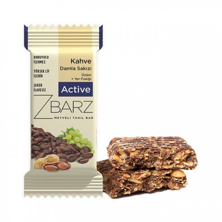 Zbarz Active Kahve Damla Sakızı Bar - 35 gr