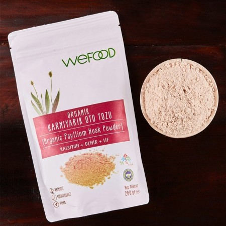 Wefood Organik Karnıyarık Otu (Psyllium) Tozu - 200 gr