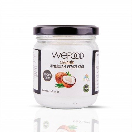 Wefood Organik Hindistan Cevizi Yağı (Soğuk Sıkım) - 150 ml