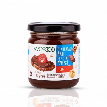 Wefood Çikolatalı Ballı Fındık Ezmesİ - 180 gr
