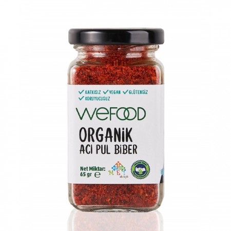 Wefood Organik Acı Pul Biber - 65 gr