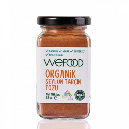 Wefood Organik Tarçın Tozu - 65 gr