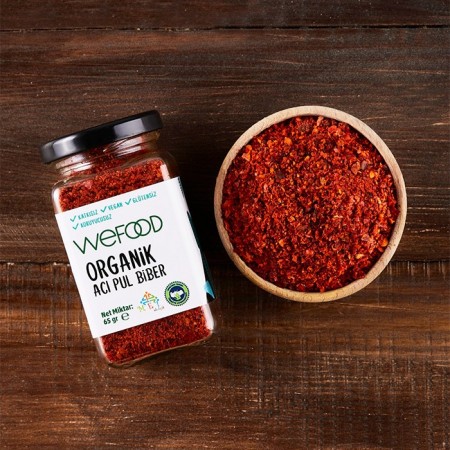 Wefood Organik Acı Pul Biber - 65 gr