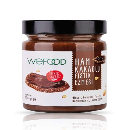 Wefood Ham Kakaolu Fıstık Ezmesi - 300 gr