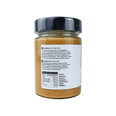 DOĞAL %100 YER FISTIĞI EZMESİ - 300 gr