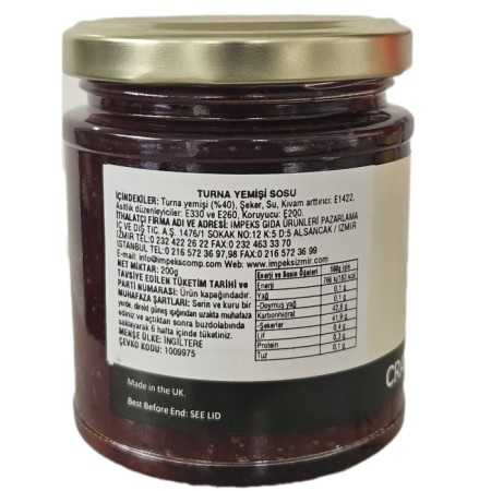 LITTLE PICKLE Cranberry (Turna Yemişi) Sosu - 200 gr