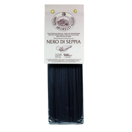 Kalamar Balığı Mürekkepli Spaghetti - Balık ve Limon Çeşnili - 500 gr