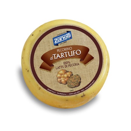 Trüflü Taze Pecorino Peyniri - Çeyrek Teker - 280g