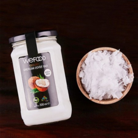 Wefood Organik Hindistan Cevizi Yağı (Soğuk Sıkım) - 300 ml