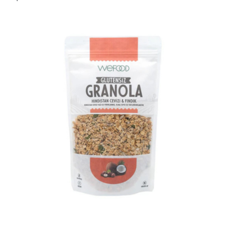 Wefood Glutensiz Granola Hindistan Cevizi & Fındık