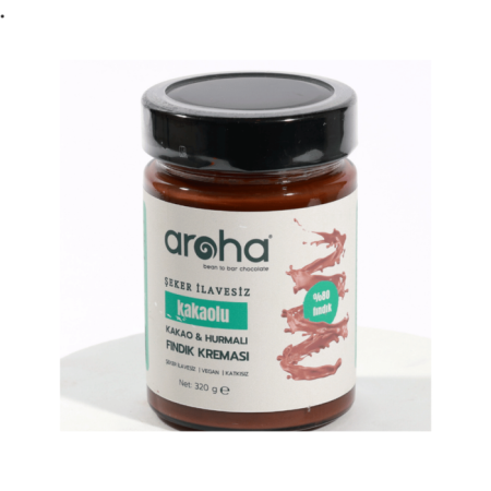 Şeker İlavesiz Kakaolu & Hurmalı Fındık Kreması - 320 gr