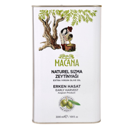 Macana Natürel Sızma Zeytinyağı – Erken Hasat - 3 lt