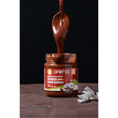 Aroha Hindistan Cevizi Şekerli Çikolatalı Fındık Kreması - 180 gr