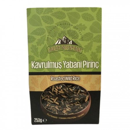 Great Mountain Kavrulmuş Siyah Yabani Pirinç - 250 gr