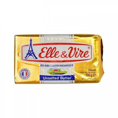 Elle&Vire Tereyağ-Tuzsuz - 200 gr